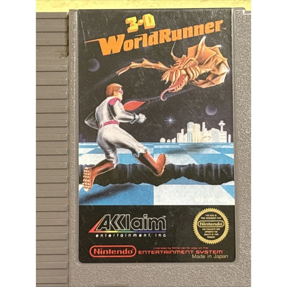 3-D World Runner (Nintendo NES, 1987) Authentic